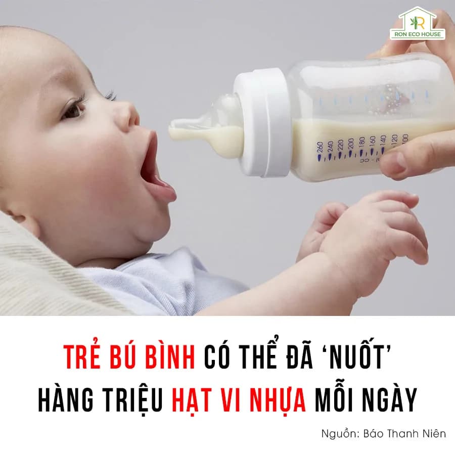 Trẻ Bú Bình Có Thể Nuốt Hàng Triệu Hạt Vi Nhựa Mỗi Ngày