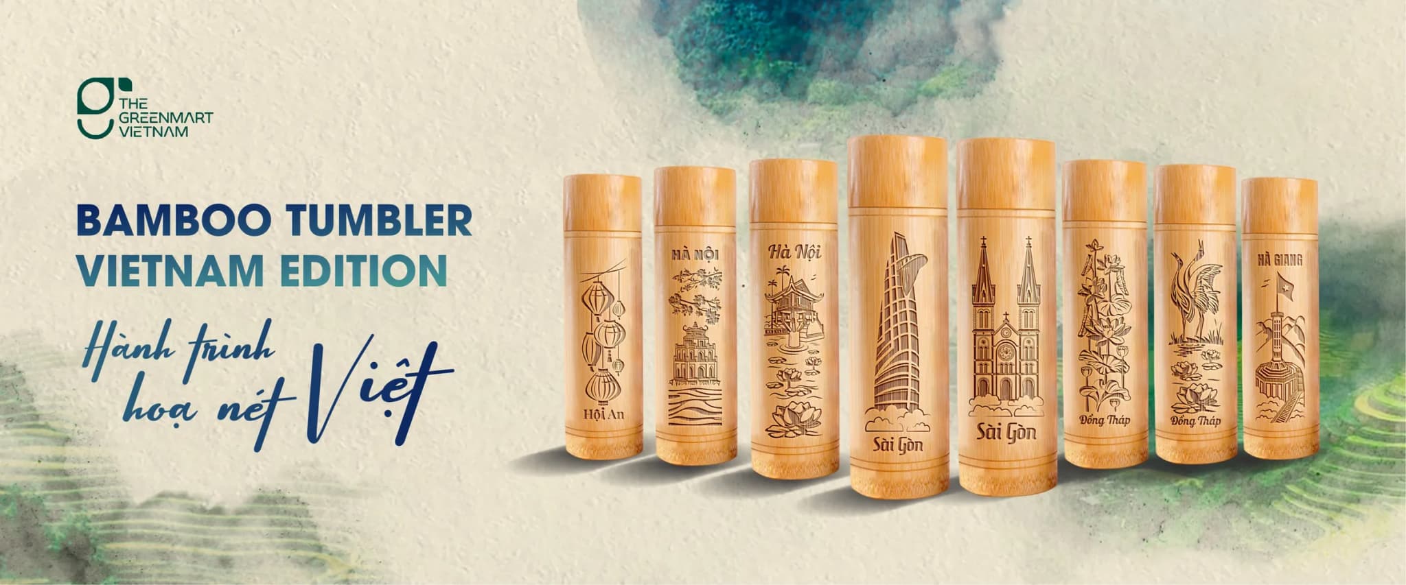 Bamboo Tumbler Vietnam Edition - hành trình họa nét Việt