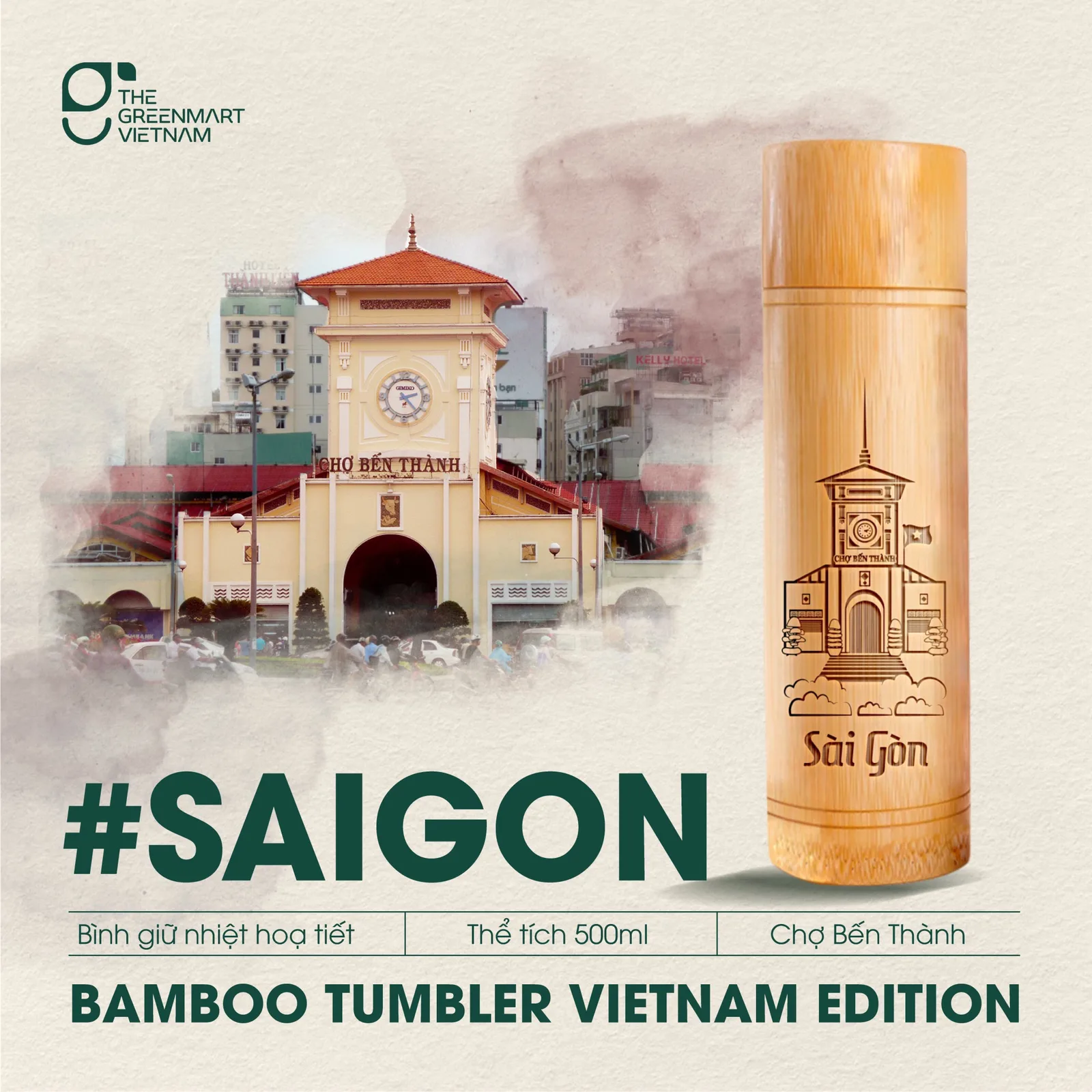 bình giữ nhiệt địa danh Sài Gòn